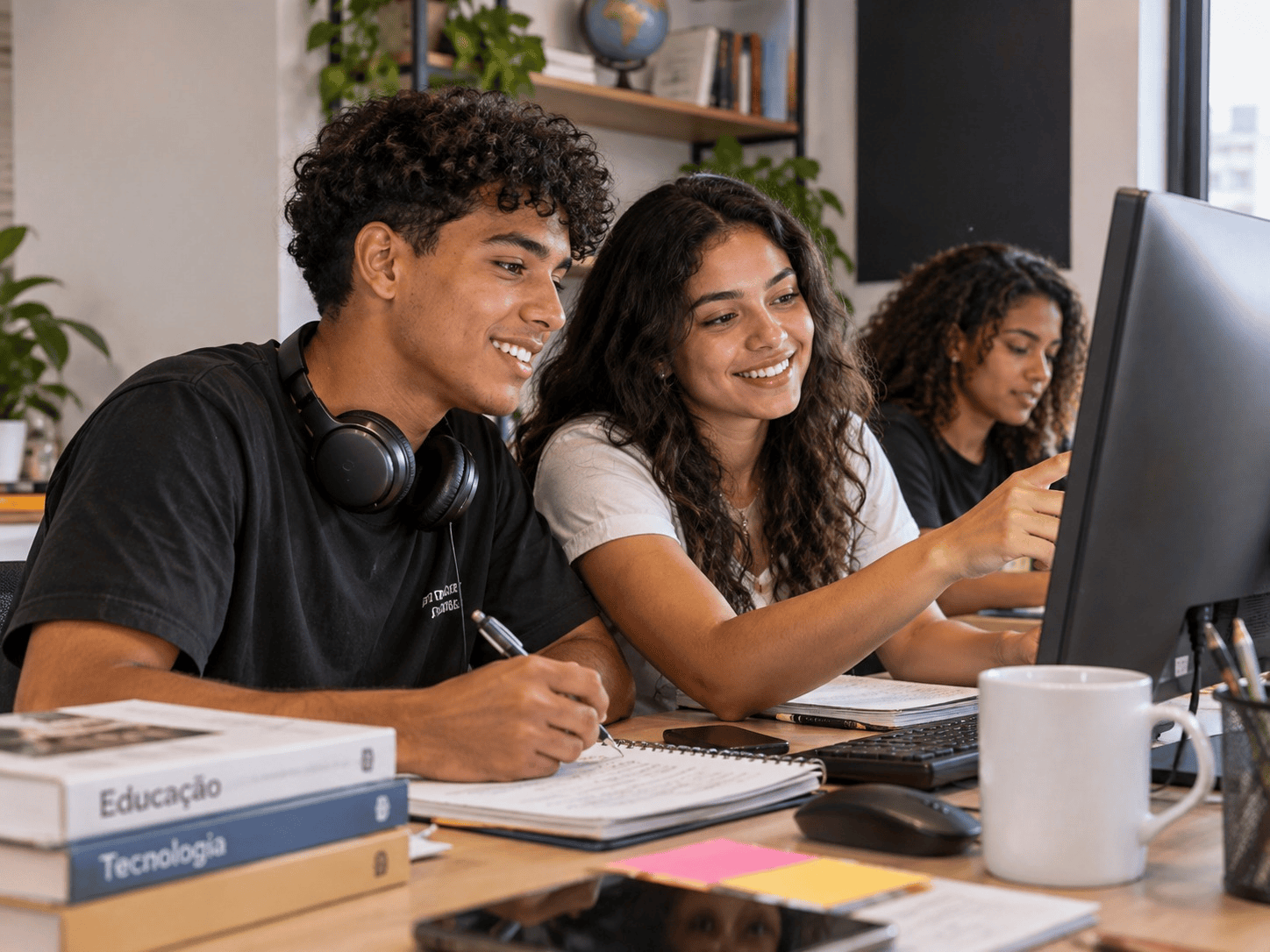 Alunos em sala de aula